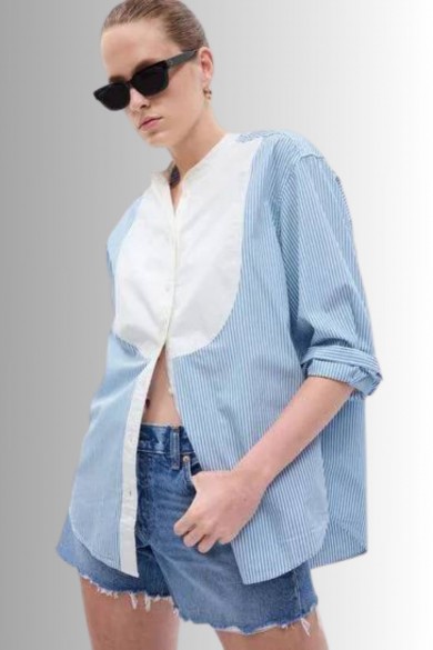 GoGoTrendy Çizgili Gömlek